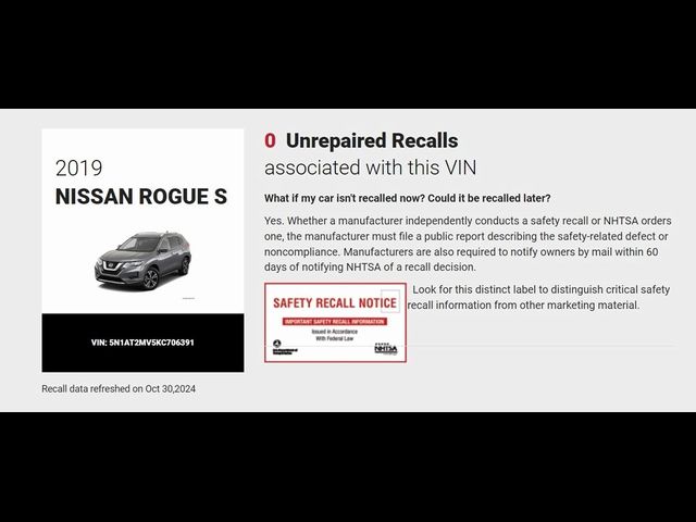 2019 Nissan Rogue S