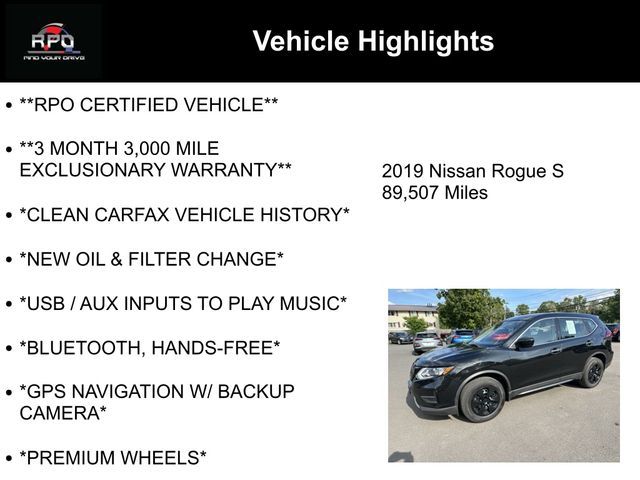 2019 Nissan Rogue S