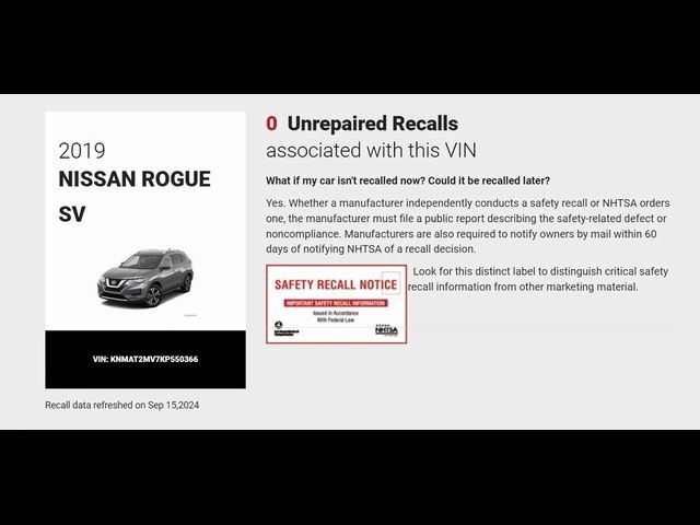 2019 Nissan Rogue SV