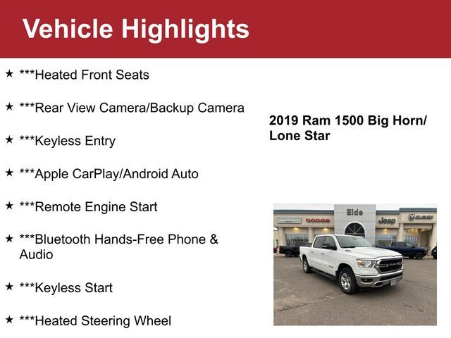 2019 Ram 1500 Big Horn/Lone Star