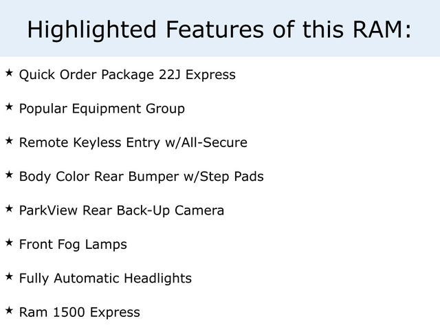 2019 Ram 1500 Classic Express