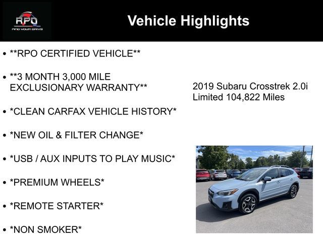 2019 Subaru Crosstrek Limited