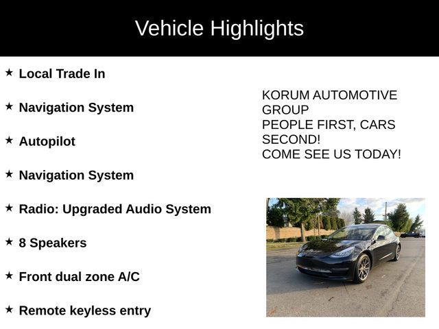 2019 Tesla Model 3 Standard Range Plus