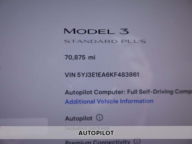 2019 Tesla Model 3 Standard Range Plus