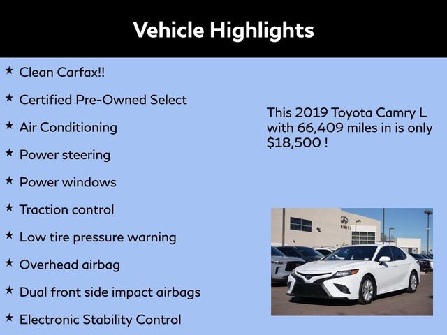 2019 Toyota Camry L