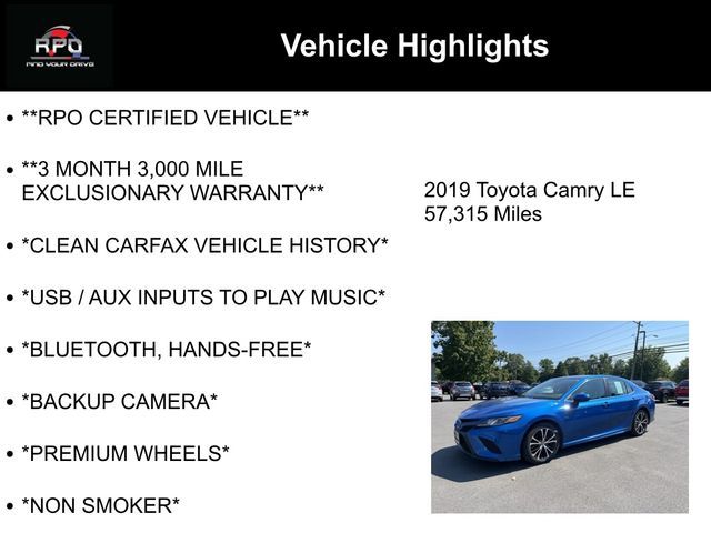 2019 Toyota Camry LE