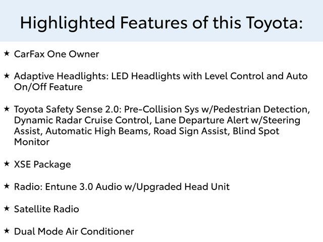 2019 Toyota Corolla XSE