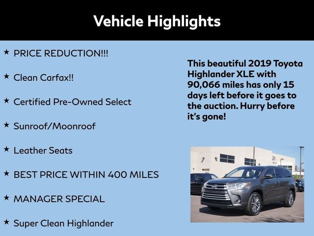 2019 Toyota Highlander XLE