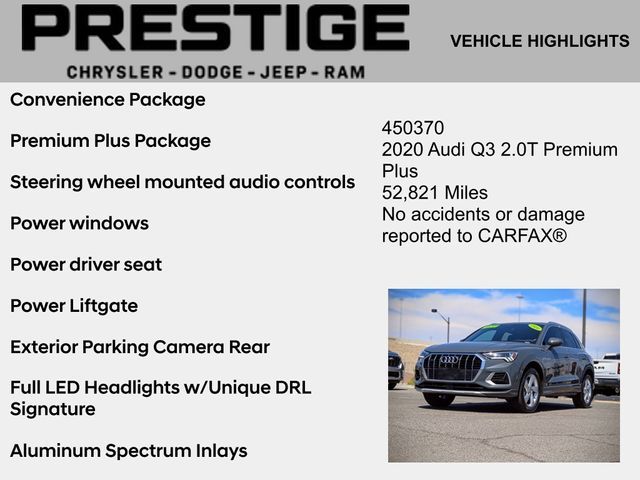 2020 Audi Q3 Premium Plus