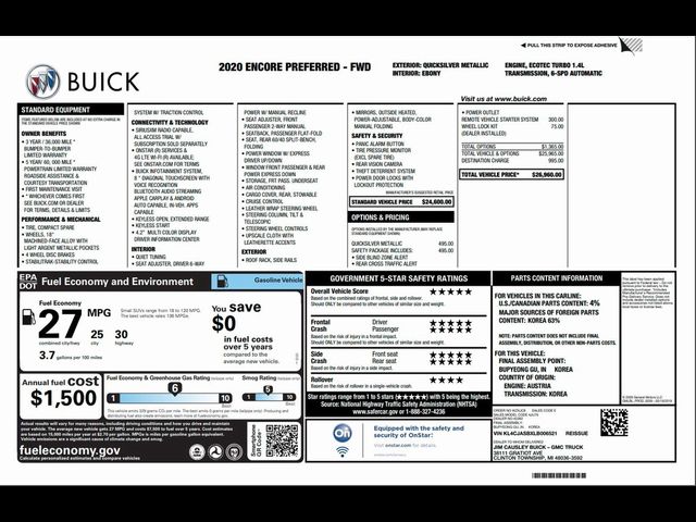 2020 Buick Encore Preferred