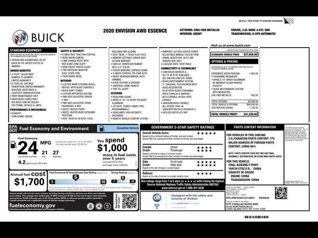2020 Buick Envision Essence