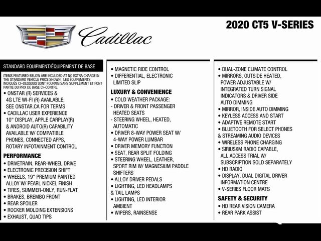 2020 Cadillac CT5 V-Series