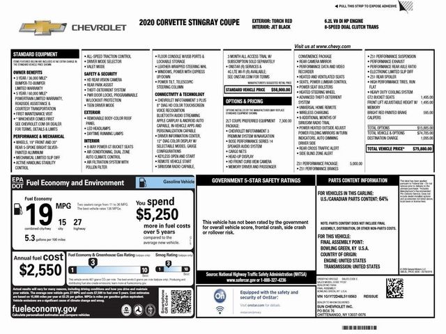 2020 Chevrolet Corvette 2LT