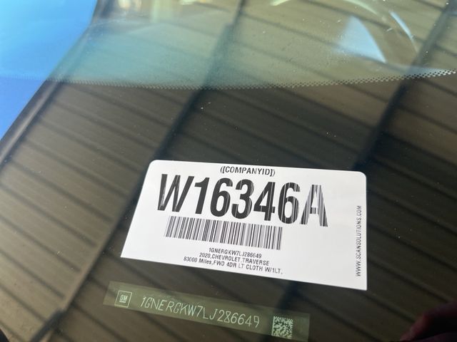 2020 Chevrolet Traverse LT Cloth