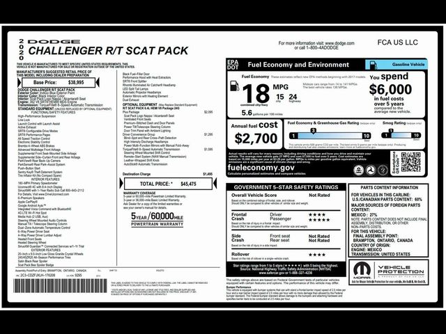 2020 Dodge Challenger R/T Scat Pack