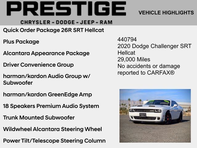 2020 Dodge Challenger SRT Hellcat