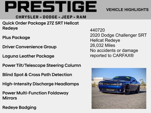 2020 Dodge Challenger SRT Hellcat Redeye