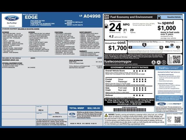 2020 Ford Edge SE