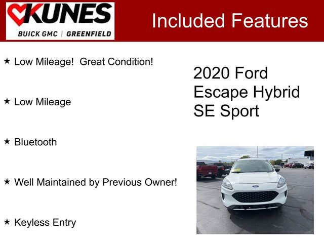 2020 Ford Escape Hybrid SE Sport