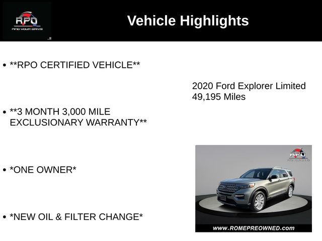 2020 Ford Explorer Limited