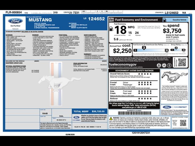 2020 Ford Mustang GT
