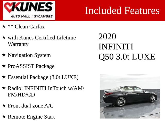 2020 INFINITI Q50 3.0T Luxe