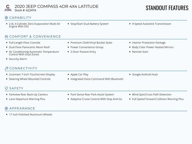 2020 Jeep Compass Latitude Safety