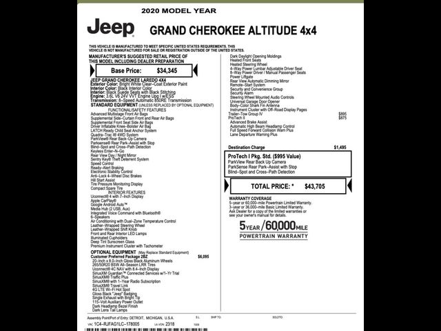 2020 Jeep Grand Cherokee Altitude