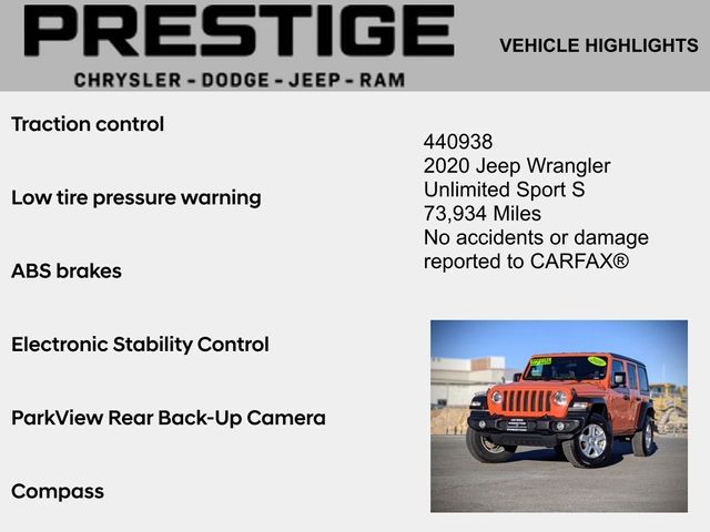 2020 Jeep Wrangler Unlimited Sport S