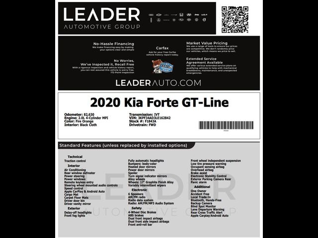 2020 Kia Forte GT-Line