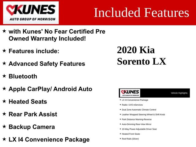 2020 Kia Sorento LX