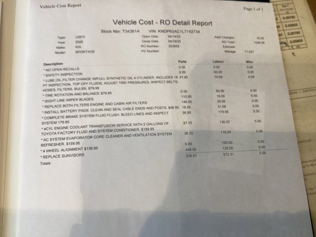 2020 Kia Sportage S