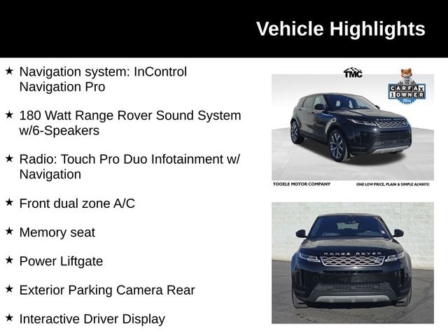 2020 Land Rover Range Rover Evoque SE