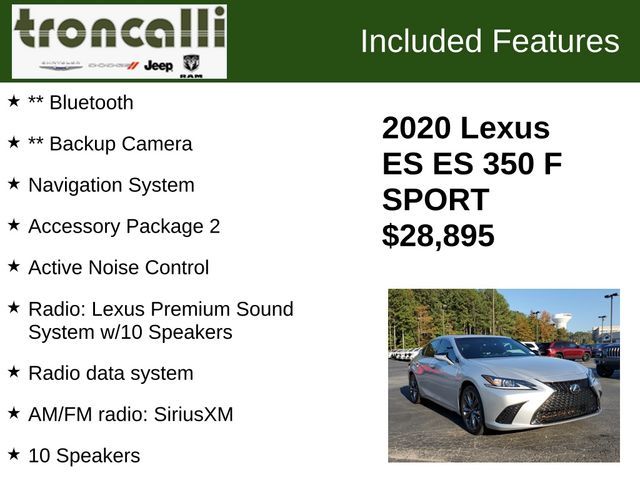 2020 Lexus ES 350 F Sport