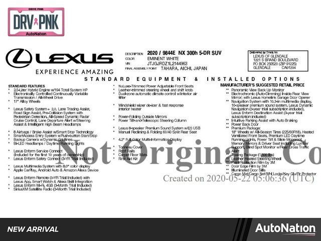 2020 Lexus NX 300h