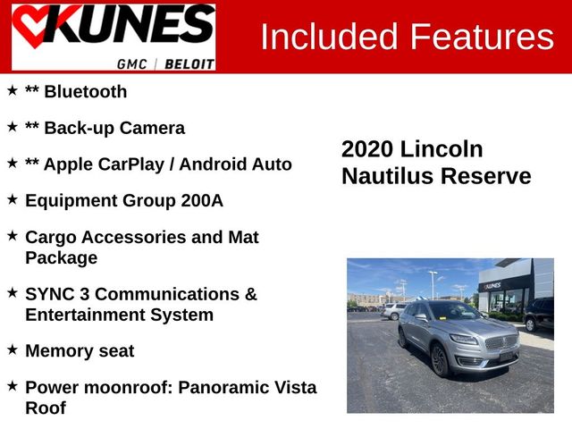 2020 Lincoln Nautilus Reserve