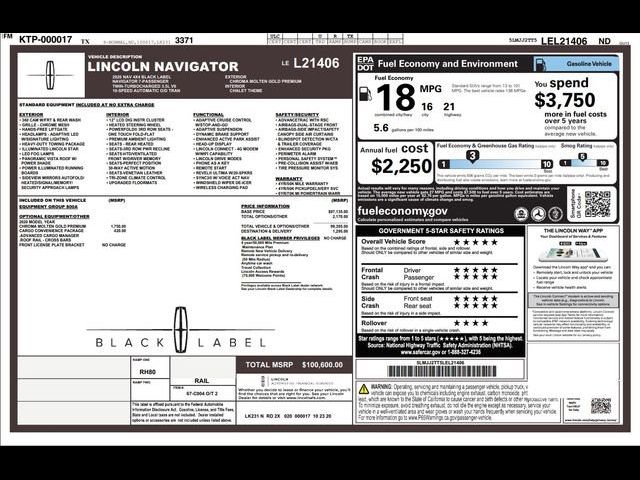 2020 Lincoln Navigator Black Label