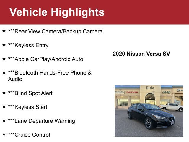 2020 Nissan Versa SV