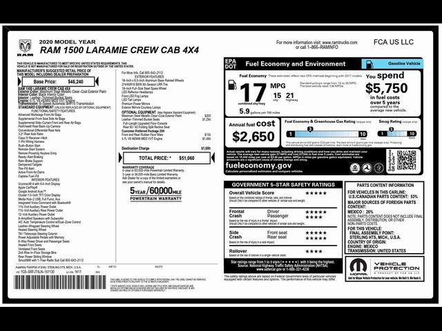 2020 Ram 1500 Laramie