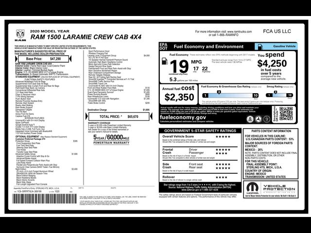 2020 Ram 1500 Laramie