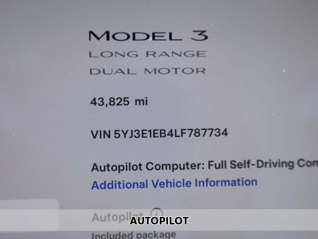 2020 Tesla Model 3 Long Range