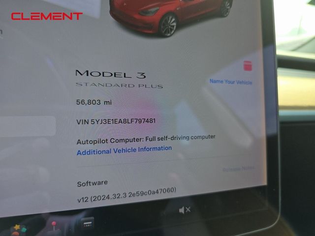 2020 Tesla Model 3 Standard Range Plus