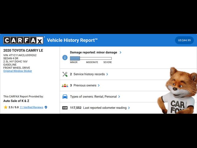 2020 Toyota Camry LE