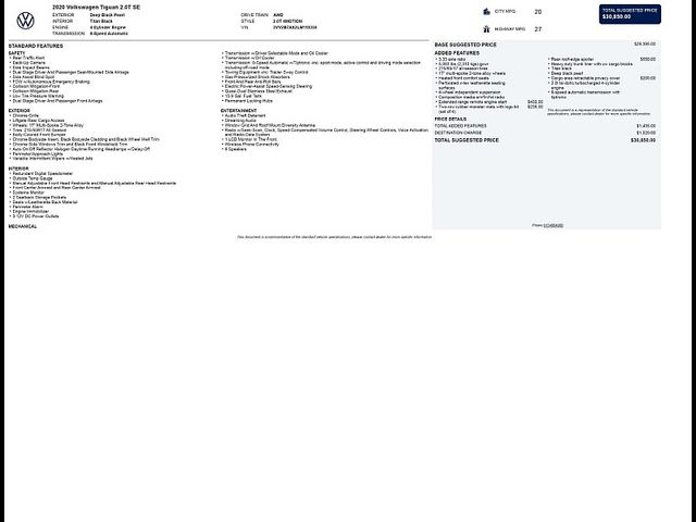 2020 Volkswagen Tiguan 