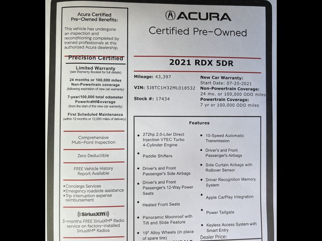 2021 Acura RDX Base