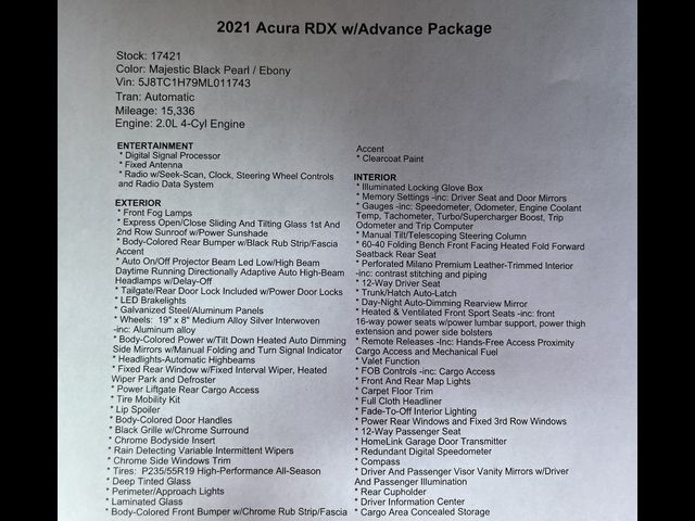 2021 Acura RDX Advance