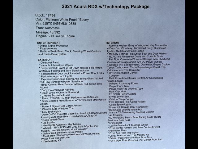 2021 Acura RDX Technology