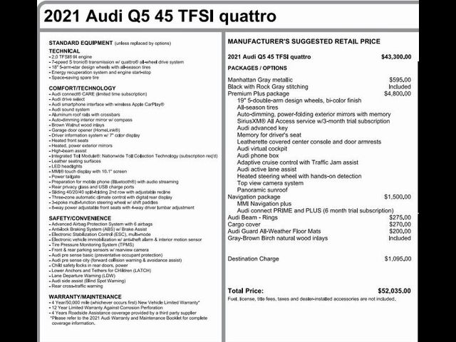 2021 Audi Q5 Premium Plus