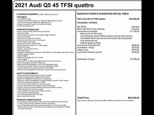 2021 Audi Q5 Premium