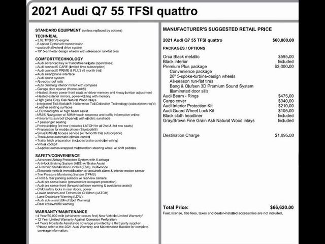 2021 Audi Q7 Premium Plus